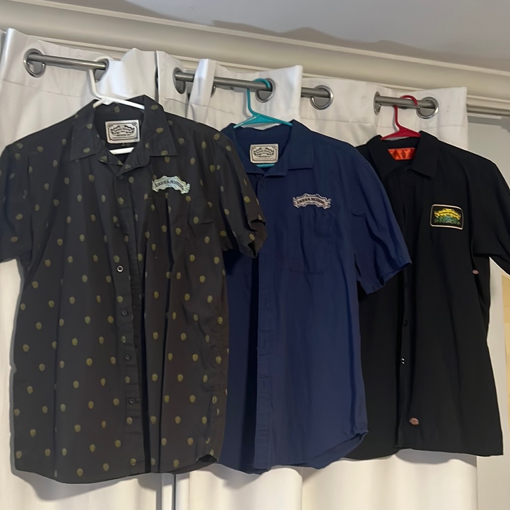Lot of 3 Sierra Nevada brewing medium beer button ups